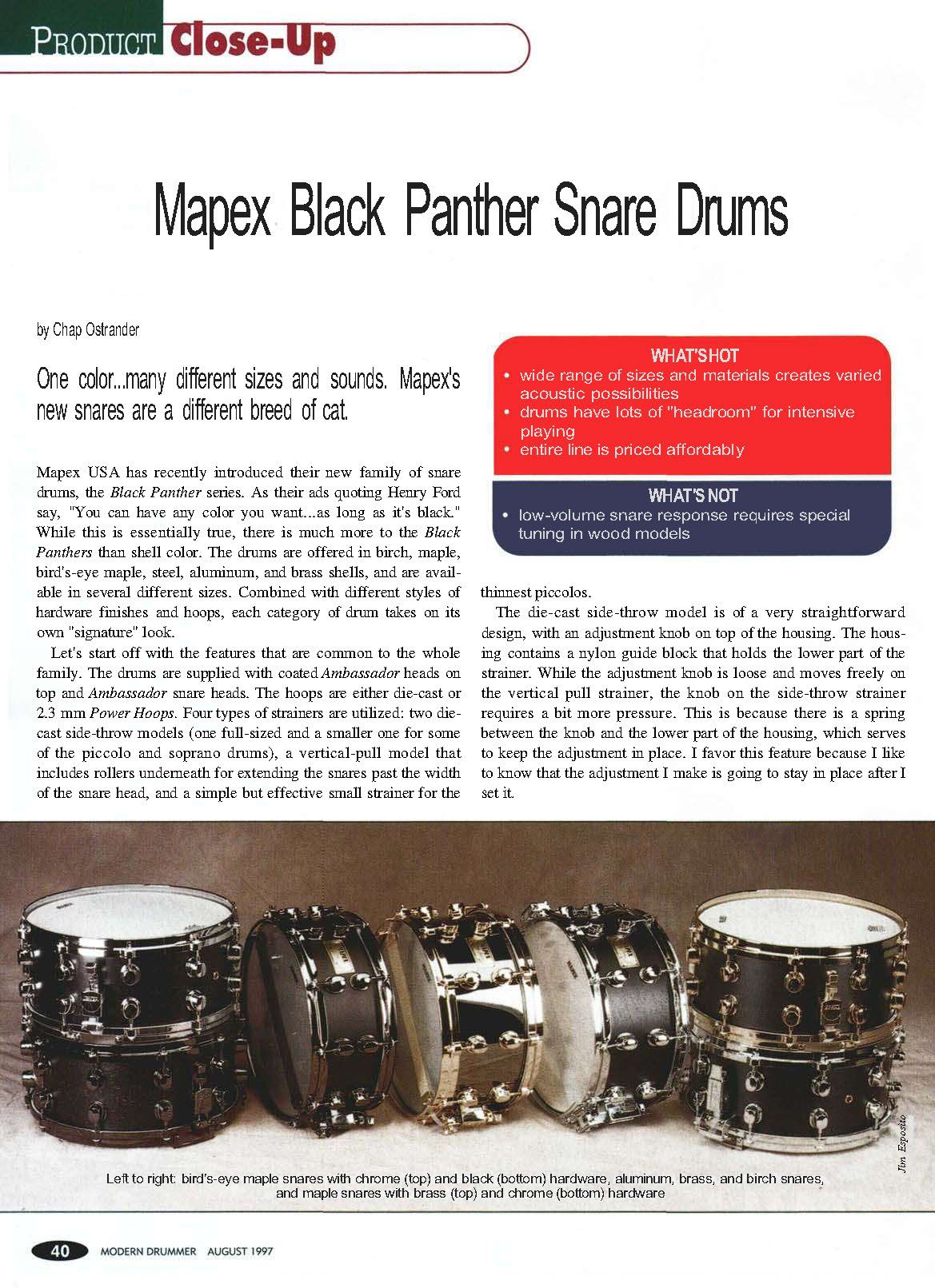1997 First Black Panther Range Review