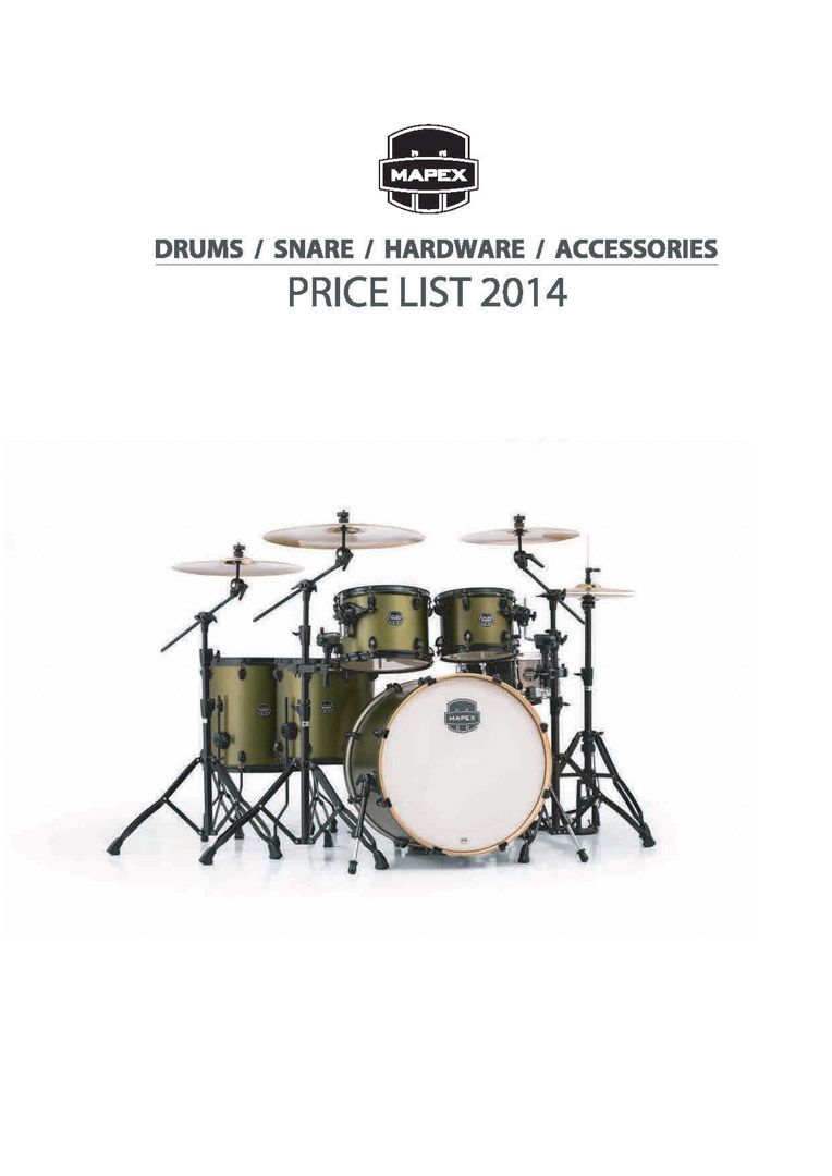 2014 Mapex Price List Japan